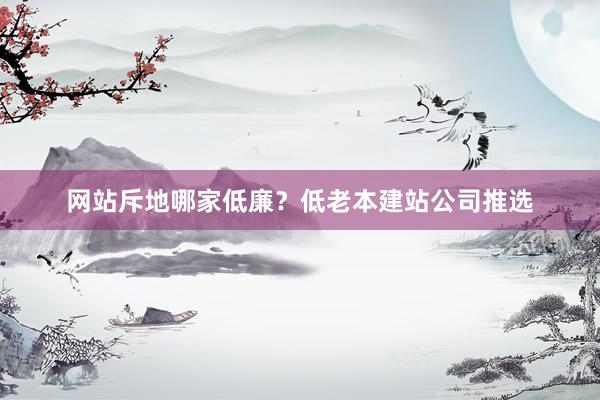 网站斥地哪家低廉？低老本建站公司推选