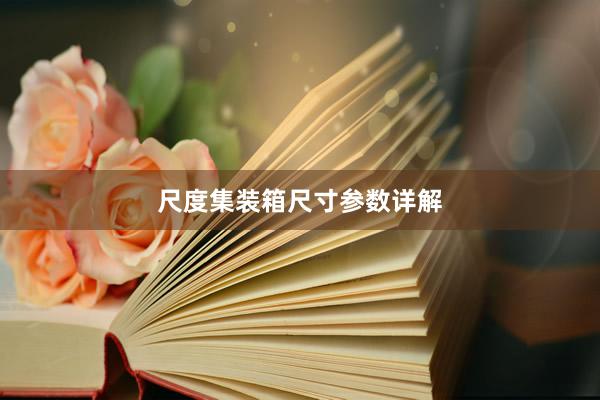 尺度集装箱尺寸参数详解