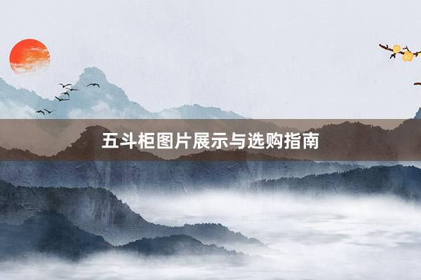 五斗柜图片展示与选购指南